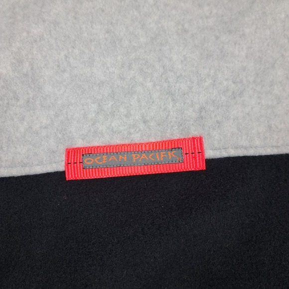 Vintage Ocean Pacific Fleece Jacket Mens Medium Colorblock Neon Ski Patch 90s EC - Picture 12 of 14
